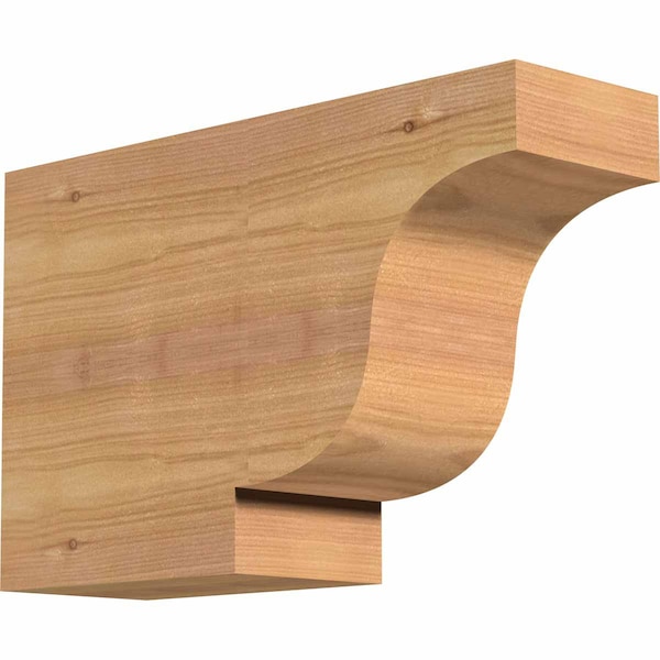 Ekena Millwork Newport Smooth Rafter Tail, Western Red Cedar, 3 1/2"W x 8"H x 12"L RFT04X08X12NEW00SWR - main